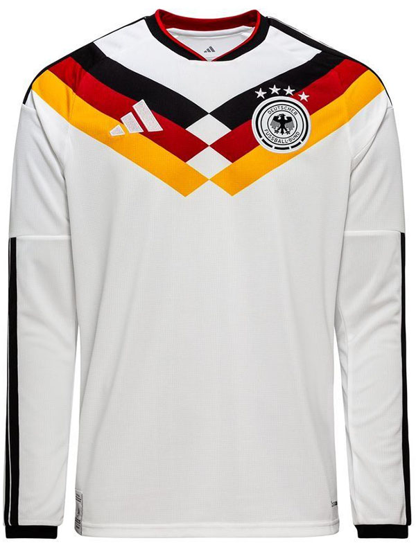 Germany maglia casa maniche lunghe uniforme maschile coppa mondo 2026